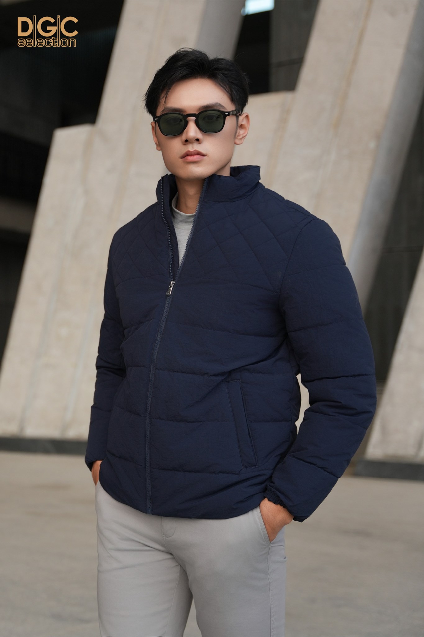 WAJKBD171M - XANH THAN_3 Ảnh của Áo jacket 3 lớp
